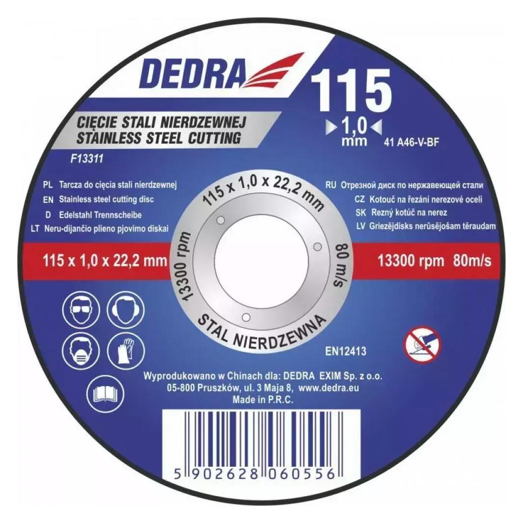 Dedra Scheibe zum Schneiden von Inox (F13311)