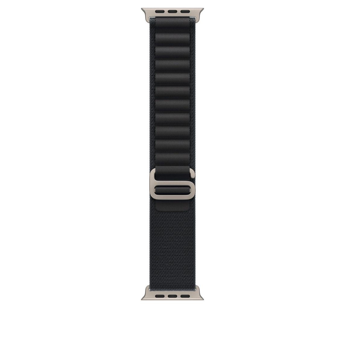 Apple 49 mm Alpine Loop Schwarz - Medium - Titan Natur