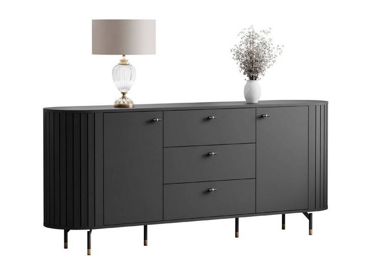 Lookway Kommode ELODIE 190 2D3S mit 3 Schubladen (1x Kommode), 190x81x40 cm