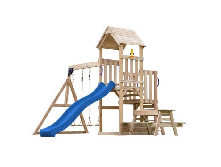 Axi Mette Swing Set with Double Swing and Picnic Table