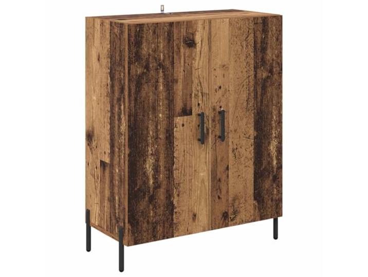 LKJephalotrope Sideboard Altholz 69,5x34x90 cm Holzwerkstoff 2 Türen Stilvoller Mehrzweckschrank für Wohnzimmer und Flur mit verstellbaren Einlegeböden und voll verkleideter Rückwand.