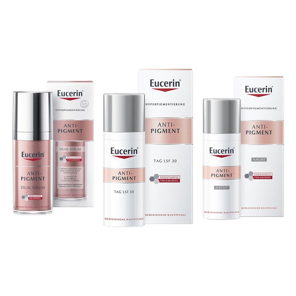 Beiersdorf AG Eucerin Eucerin Anti-Pigment Tag LSF30 + Nachtpflege + Dual Serum 08102727