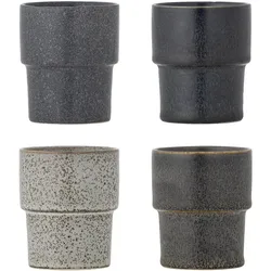 Bloomingville, Tasse, - Ewan Cup - Brown - Stoneware (150 ml, 4x)