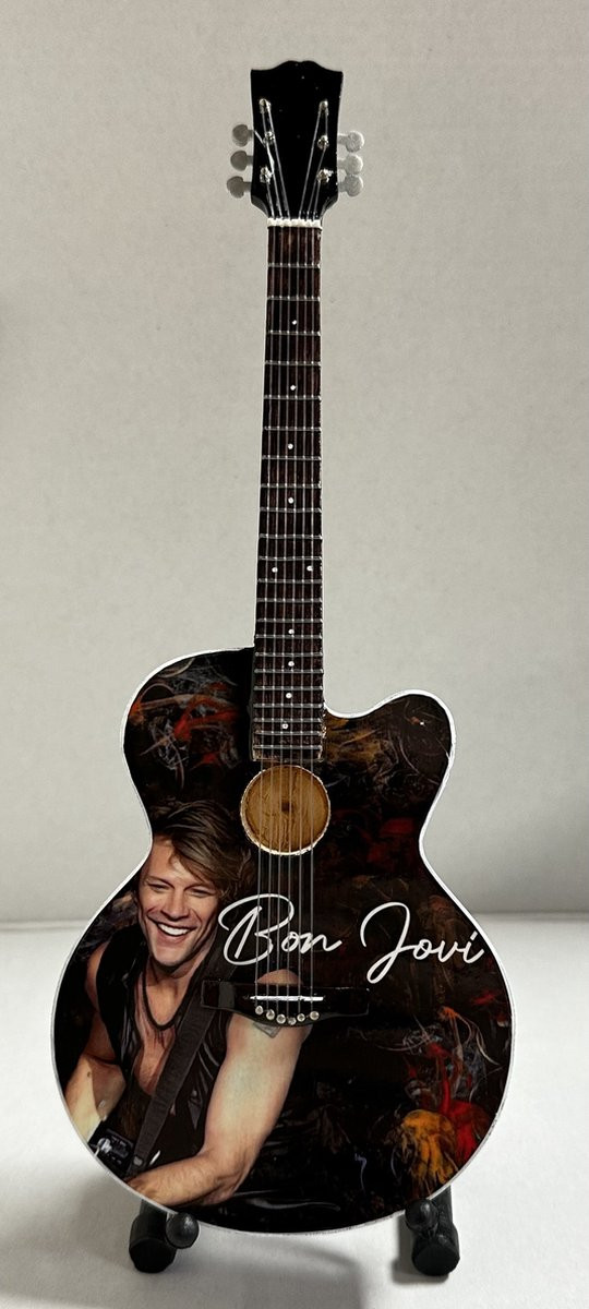 Miniature Bon Jovi gitaar decoratie 25 cm