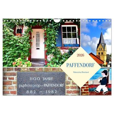 PAFFENDORF - Malerisches Rheinland (Wandkalender 2026 DIN A4 quer), CALVENDO Monatskalender