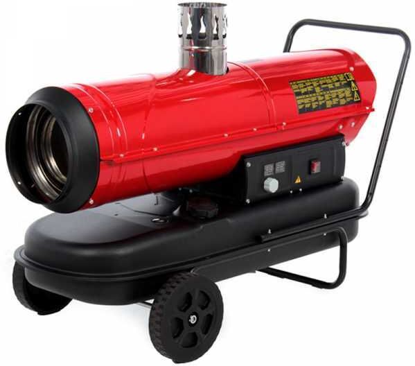 GeoTech IDH 3000 - Générateur d'air chaud diesel - à chauffage indirect - sur chariot