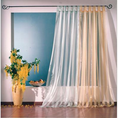 Vorhang WECKBRODT "Lara" Gr. 1, gelb, B:110cm H:245cm, Organza, Polyester, Gardinen, transparent, Organza, Gardine, Store