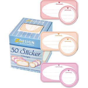 Zweckform Sticker 56820 Z-Design Haushalts-Sticker, Homemade, auf Rolle, 50 Aufkleber, 50 Stück