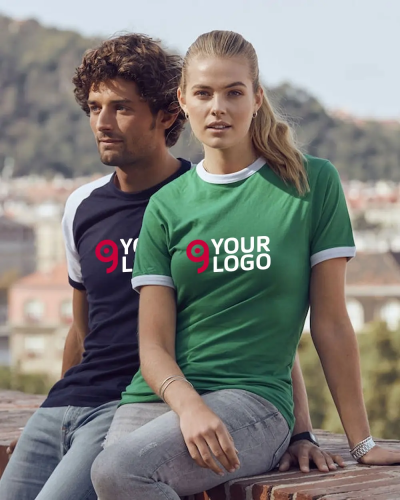 Raglan-T T-shirt bicolore slim-fit cotone 140g Personalizzate o neutre Clique