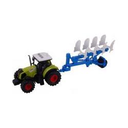Johntoy Traktor mit Anhänger 3f Friktion Licht+Ton (26112)