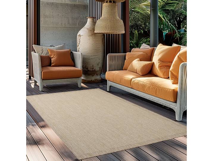 Outdoorteppich Giza 1410 Beige/Beige Polyester 240 x 340cm