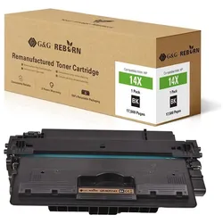 G&G, Toner, Kompatibel mit 14X CF214X Toner - Marke: Reborn