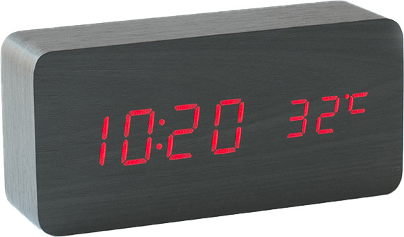 INF Digitale LED-wekker Rood