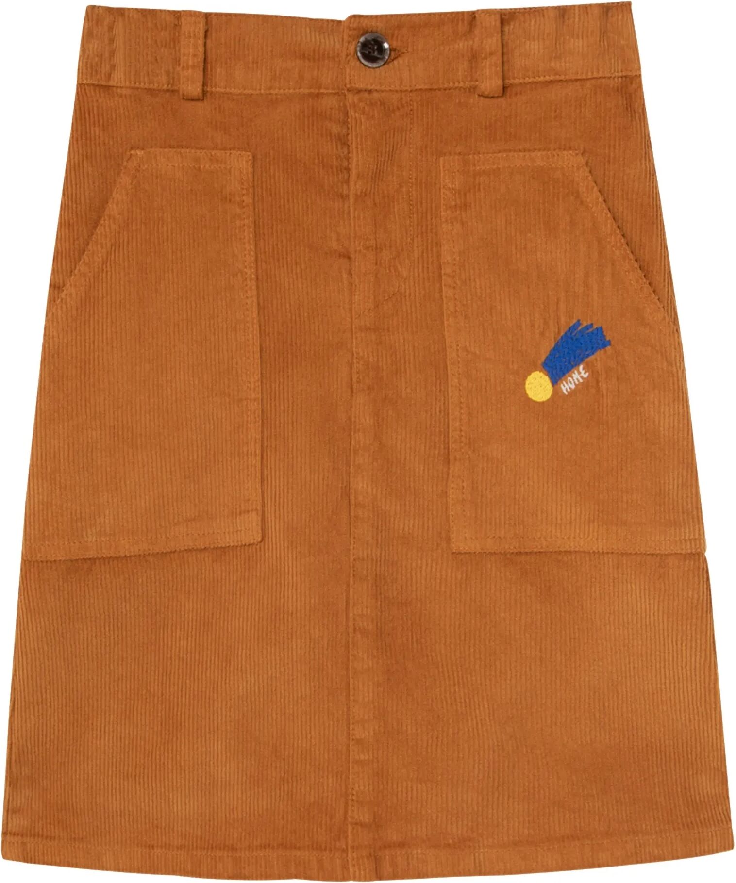 Bobo Choses Jupe Midi Velours Camel 4/5 ans