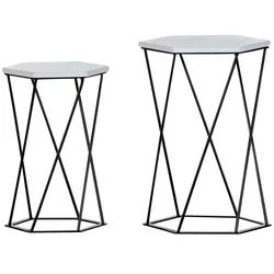 Beistelltisch  2er Set  Neo , weiß