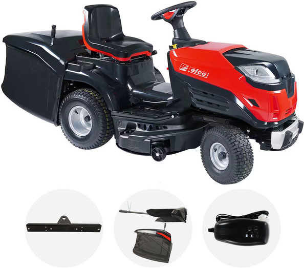 Efco EF 86 R/12.5 K M - Trattorino tosaerba - Emak K 1250 AVD - Cesto di raccolta - Mulching
