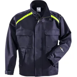 Schweißer Bundjacke "4031 FLAM" Flame marine/gelb - L - schwarz