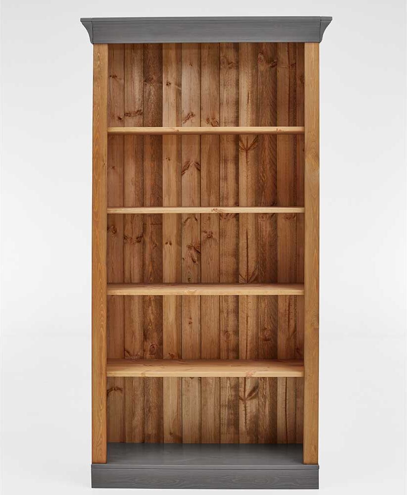 Pharao24.de Landhaus Holzregal aus Kiefer Massivholz 5 Fächern