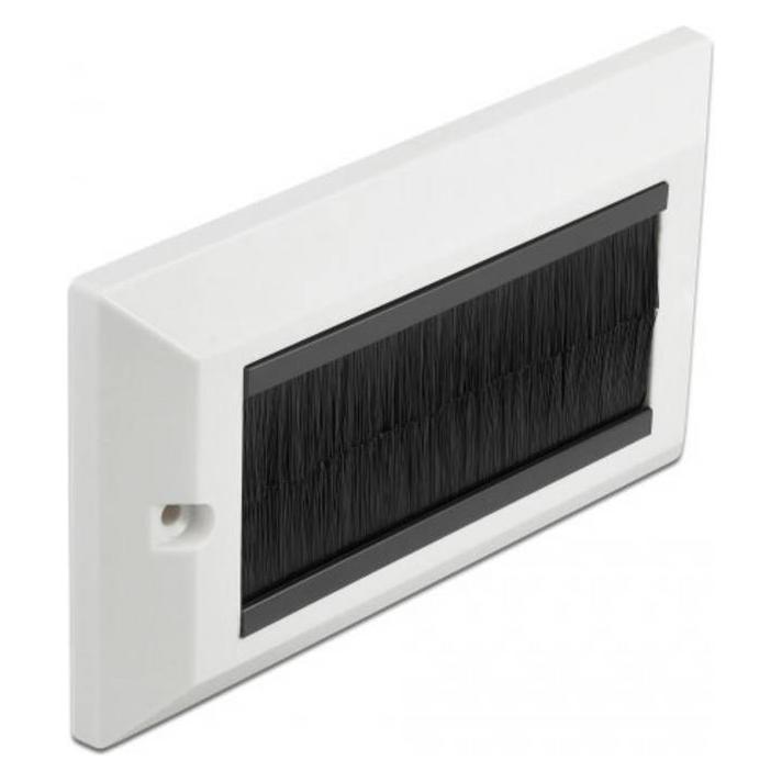 Delock Cable Management Cover 146 x 86 mm with black Brush Strips (66492)