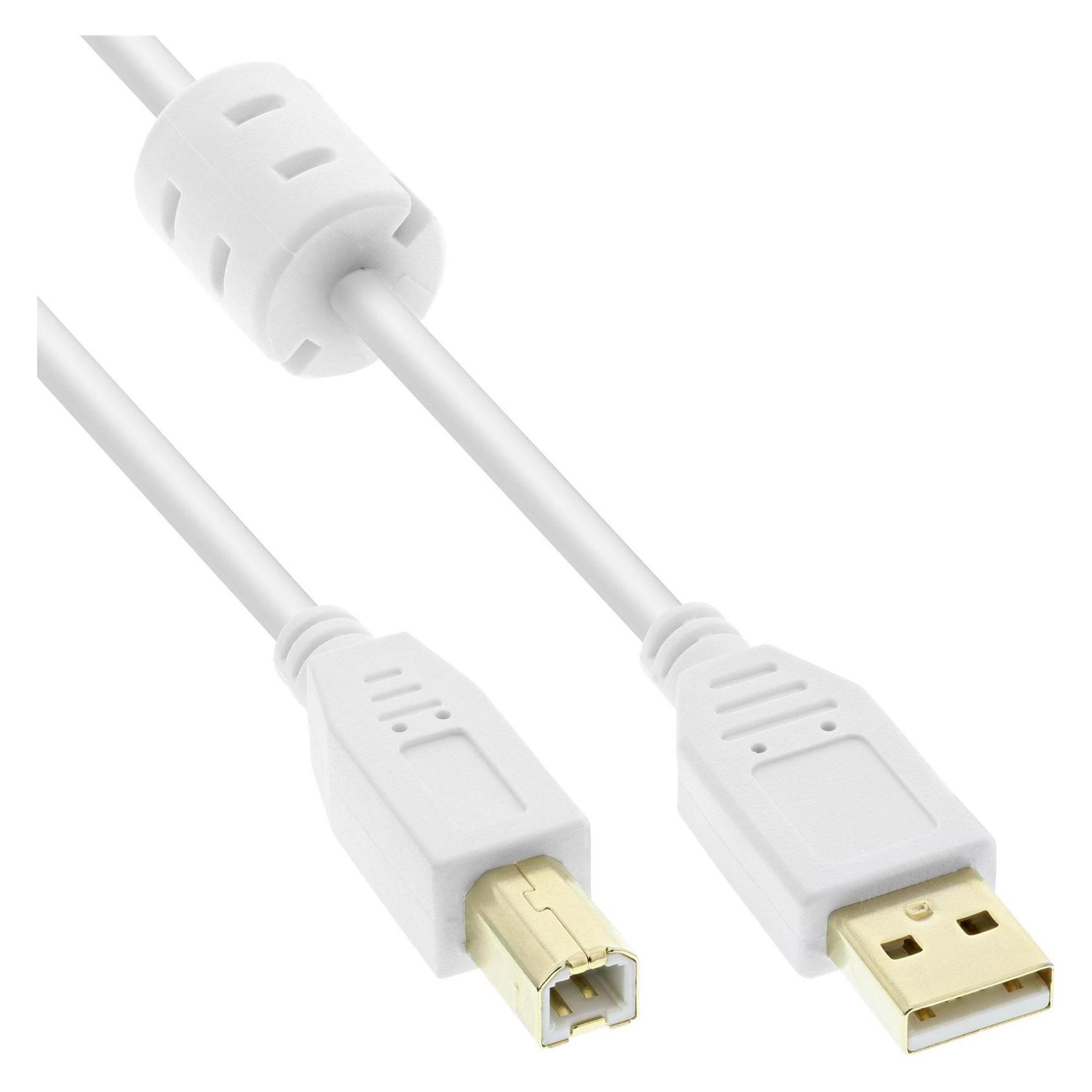 InLine USB 2.0 Kabel (2 m, USB 2.0) (34518W)