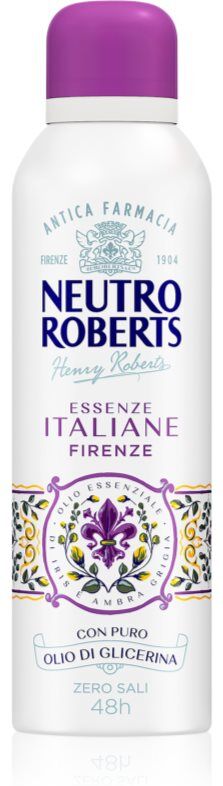 Neutro Roberts Italiane Firenze déodorant en spray effet 48h 200 ml