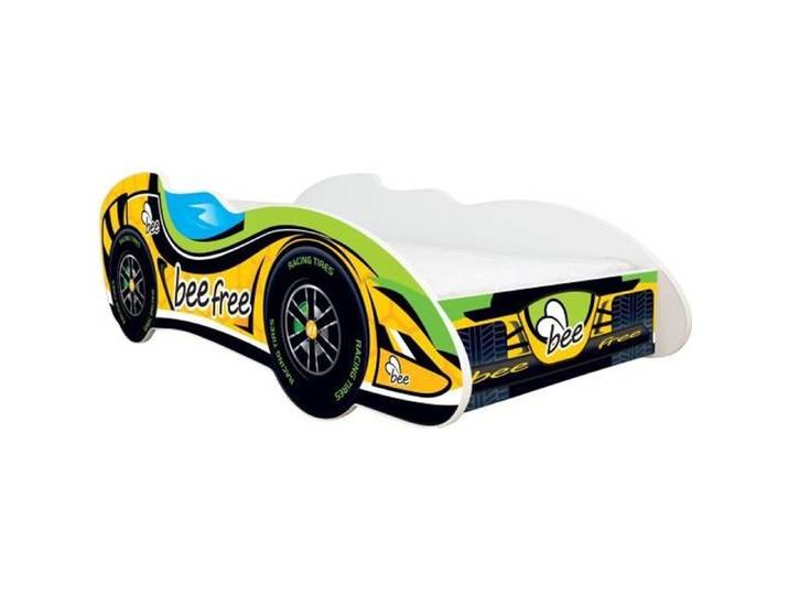 Lit auto - BEE FREE - Formule 1 - 140x70 cm - Matelas inclus - 1 place