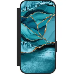Nivocase Klapphülle für Google Pixel 10a Handyhülle aus Kunst Leder NIVOflip schwarz Edelstein Glitzer Look (Google Pixel 10a), Smartphone Hülle, Schwarz