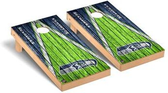 Skip's Garage Seattle Seahawks NFL Football Triangle Cornhole Board Set