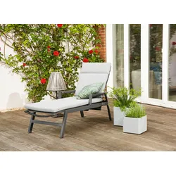Gartenliege Valencia Anthrazit