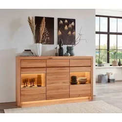 Wöstmann Highboard Soleo 3000 Holz Braun Kernbuche