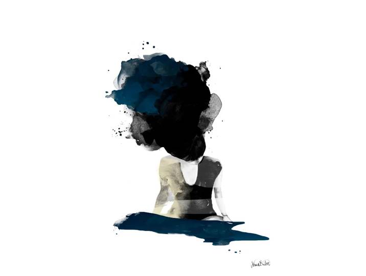 Anna Bülow Poster On her mind 50x70 cm