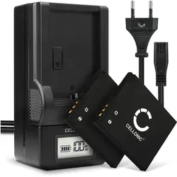 Cellonic Akku für Panasonic Lumix DMC-SZ10, DMC-SZ3, DMC-SZ8, DMC-XS1, DMC-SZ9 (Kamera Akku), Kamera Stromversorgung, Schwarz
