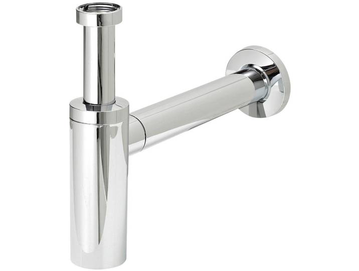 Leonardo Living Siphon Leonardo, Chromfarben, Metall, Badezimmer, Waschbecken & Armaturen, Armaturen