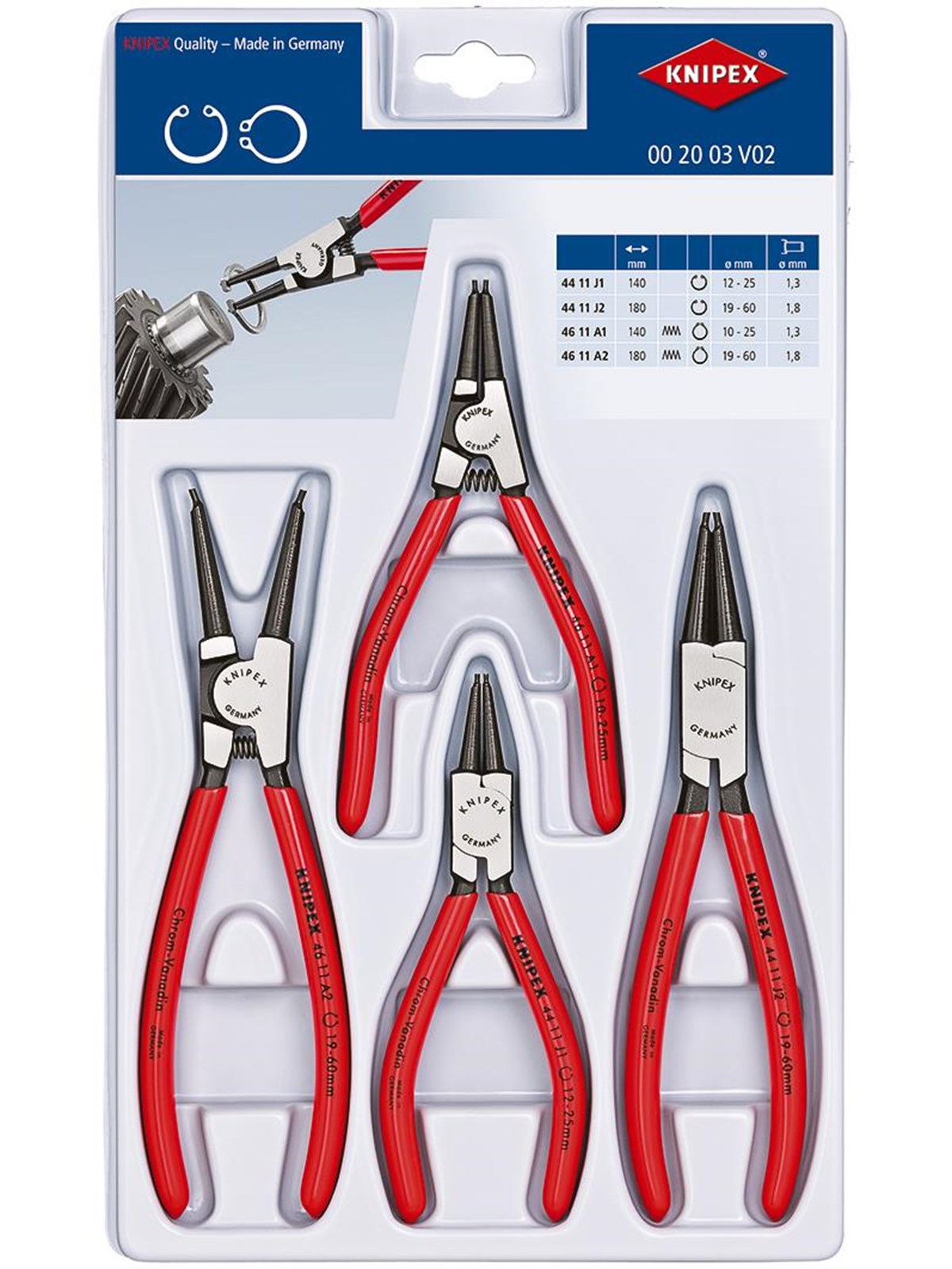 KNIPEX Sicherungsringzangen-Sets