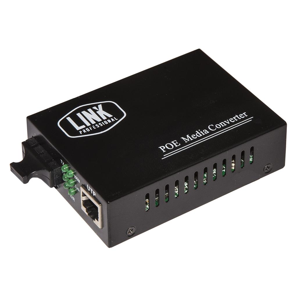 Link Glasfaser-Medienkonverter, SC-Duplex (LKMCPOE)
