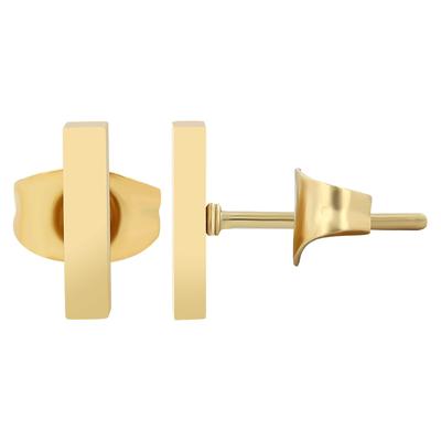 Paar Ohrstecker ADELIA´S "Ohrringe – Ohrstecker aus Edelstahl", Damen, Gr. Damen, Edelstahl, gold, Ohrringe, Ideal als Geschenk – dezent und elegant
