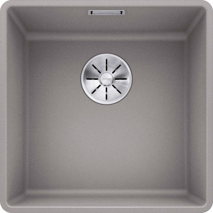 Blanco Subline 400-f Spüle 523496 42,7x42,7cm, PuraDur alumetallic, für Unterbau