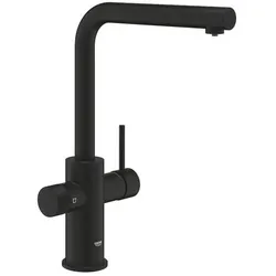 Spültischarmatur GROHE Blue Pure 2022 mit ausziehbarer Brause phantomschwarz 30590KF0