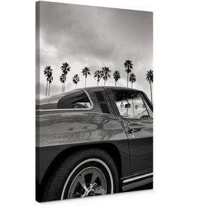 AS-Creation Wandbild Oldtimer & Palmen, Leinwand, Hochformat, 50 x 70 cm