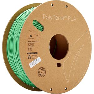Polymaker Filament PolyTerra, PLA, grün, 1,75mm, biobasiert, geruchsarm, matt, 1kg Spule