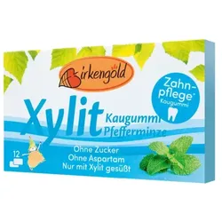Birkengold Xylit Kaugummi Pfefferminze (12St)