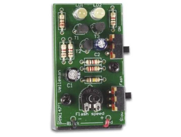 Whadda Educatieve soldeerkit, stroboscoop met twee witte leds