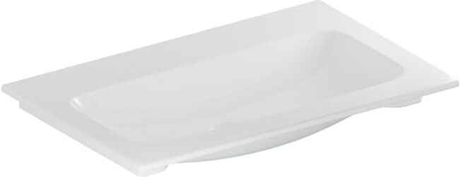 Geberit iCon Meuble lavabo 75x48 cm sans trou robinet, sans trop-plein, blanc, KeraTect (501844004)