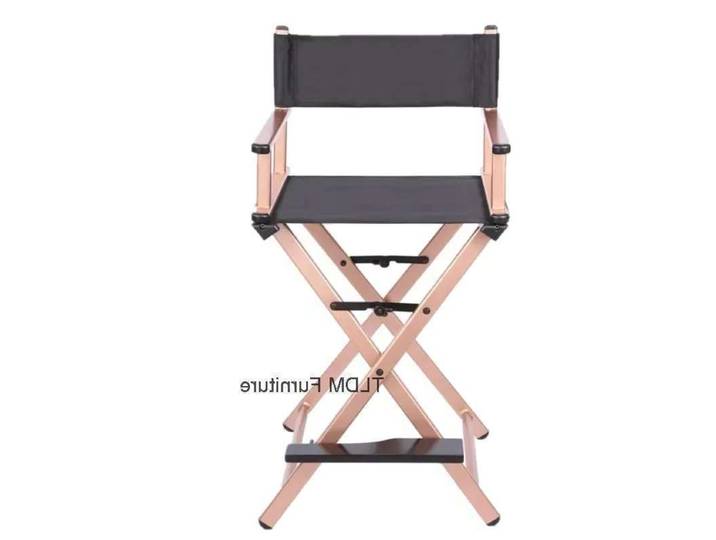 Chaise de Salon de beauté et de coiffure en métal, chaise d'extérieur Portable pliable, chaise de maquillage multifonctionnelle en alliage d'aluminium