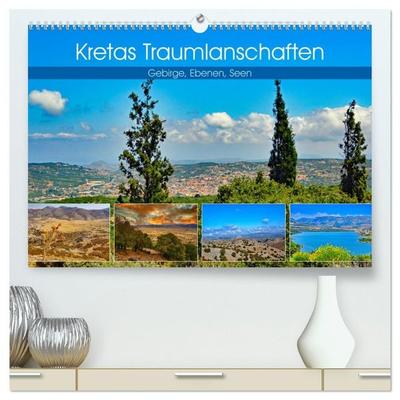 Kretas Traumlandschaften (hochwertiger Premium Wandkalender 2027 DIN A2 quer), Kunstdruck in Hochglanz