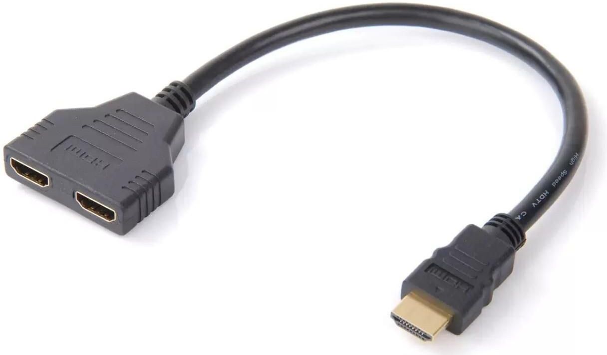 Microconnect HDMI Y-Splitter Cable 1 to 2 - Black (MONJK8)