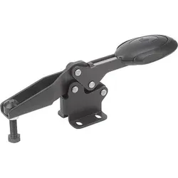 SCHNELLSPANNER HORIZONTAL MIT SICHERHEITSVERRIEG., FUß WAAGRECHT F1=1350, VERSTELLB. ANDRUCKSPINDEL (K0660.006100)