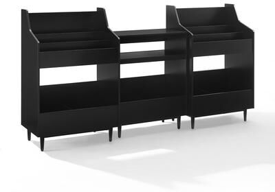 Crosley Furniture Crosley Liam 3-Piece Record Player Stand And Vinyl Storage Set