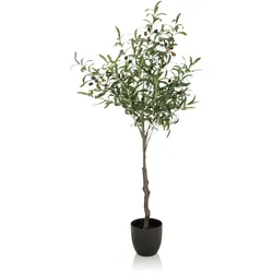 hjh OFFICE Kunstpflanze OLIVE Kunststoff