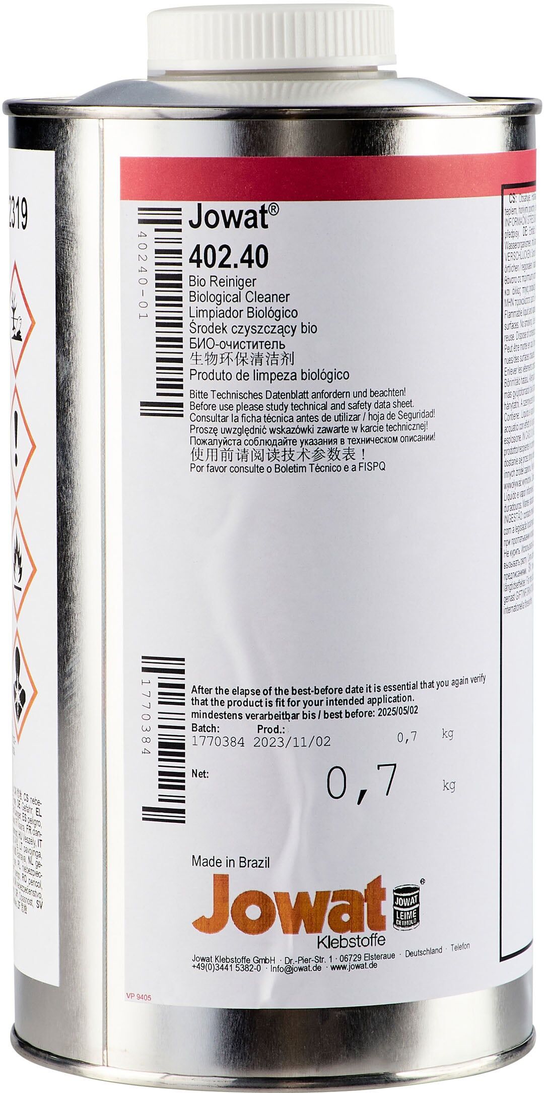 Jowat SE Nettoyant bio ADHESiQ 402-40 powered by JOWAT, incolore